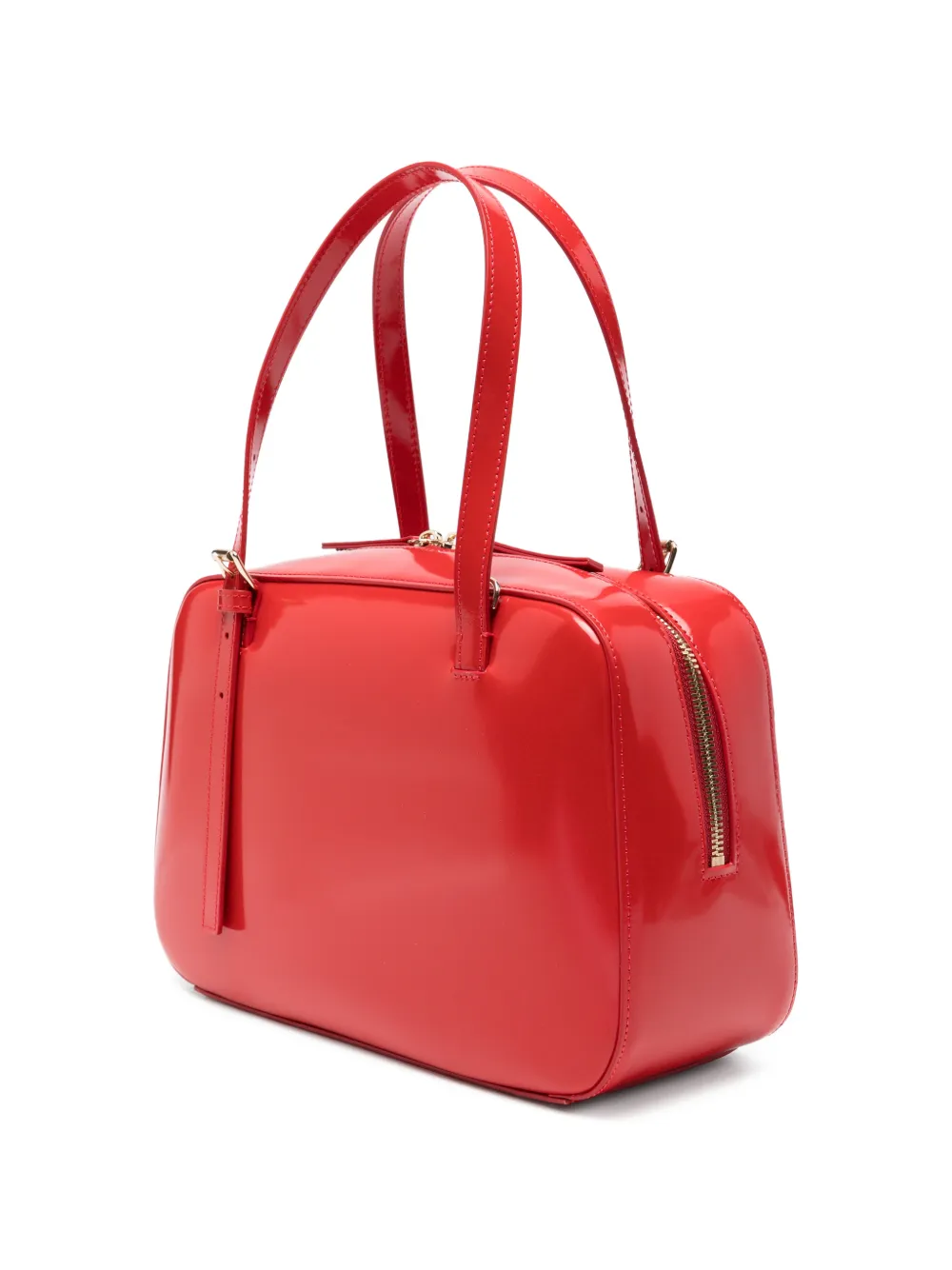 A.P.C. Gelakte shopper met gespdetail Rood
