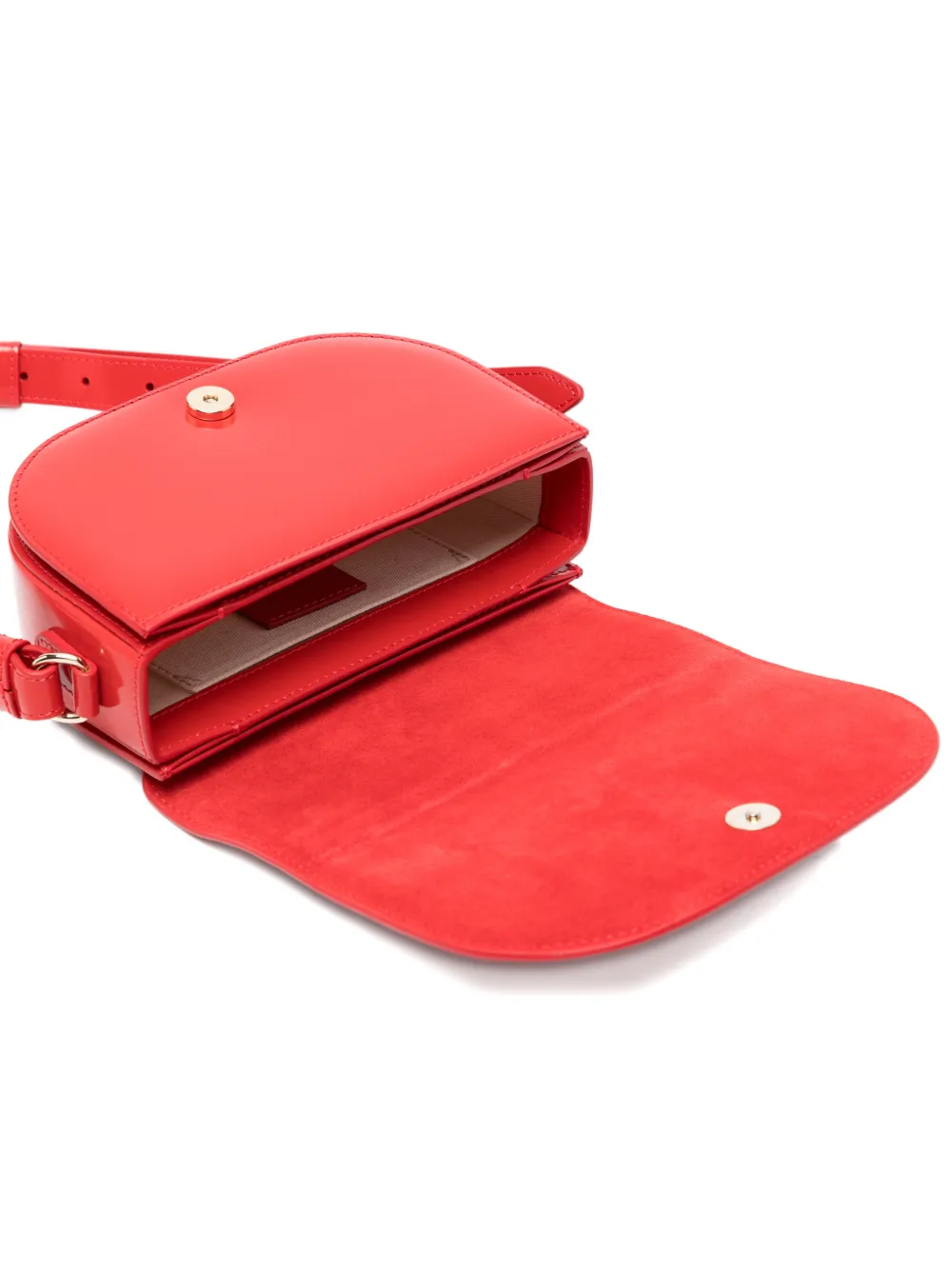 A.P.C. Roar kleine leren tas Rood