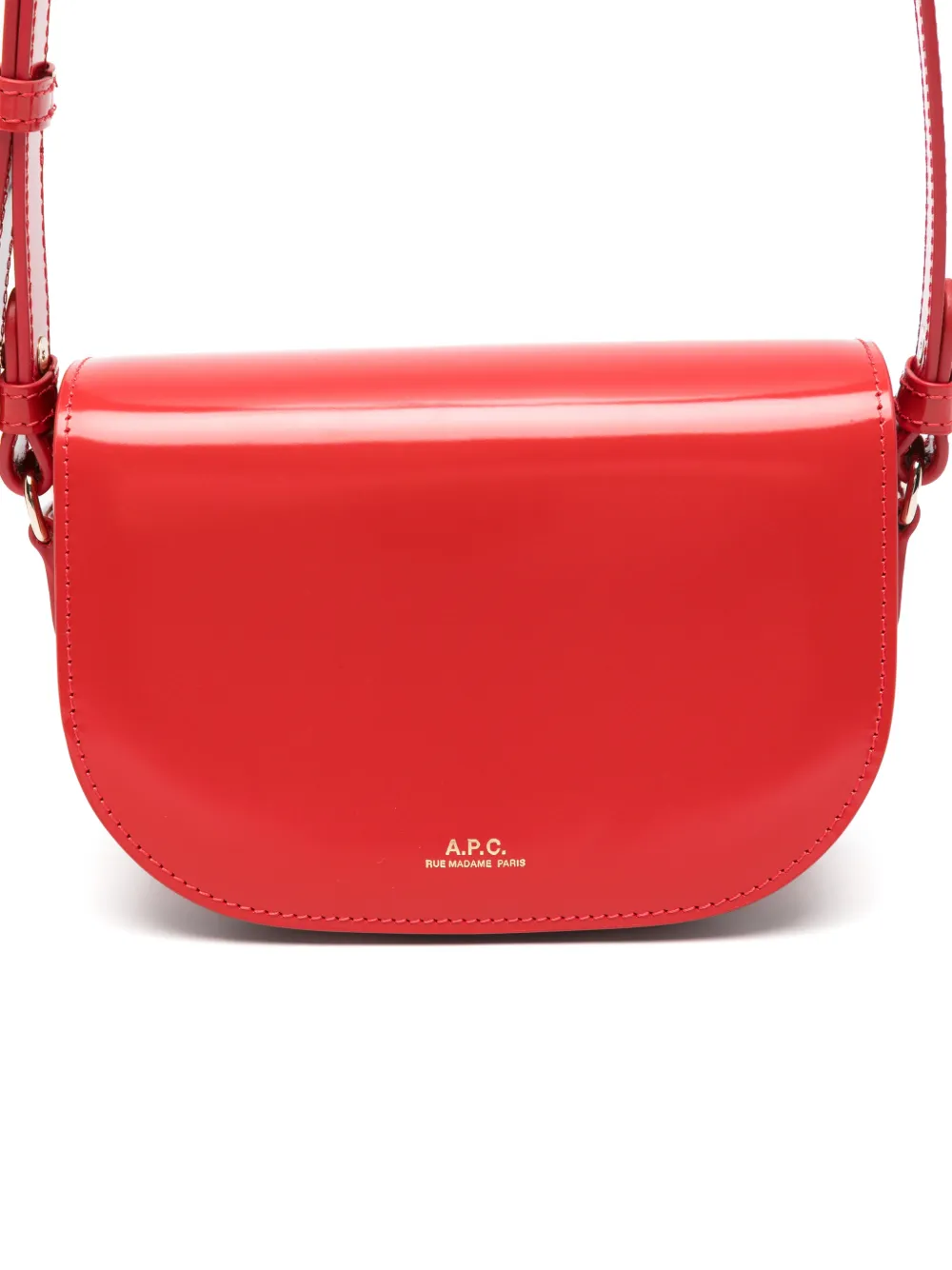 A.P.C. Roar kleine leren tas Rood
