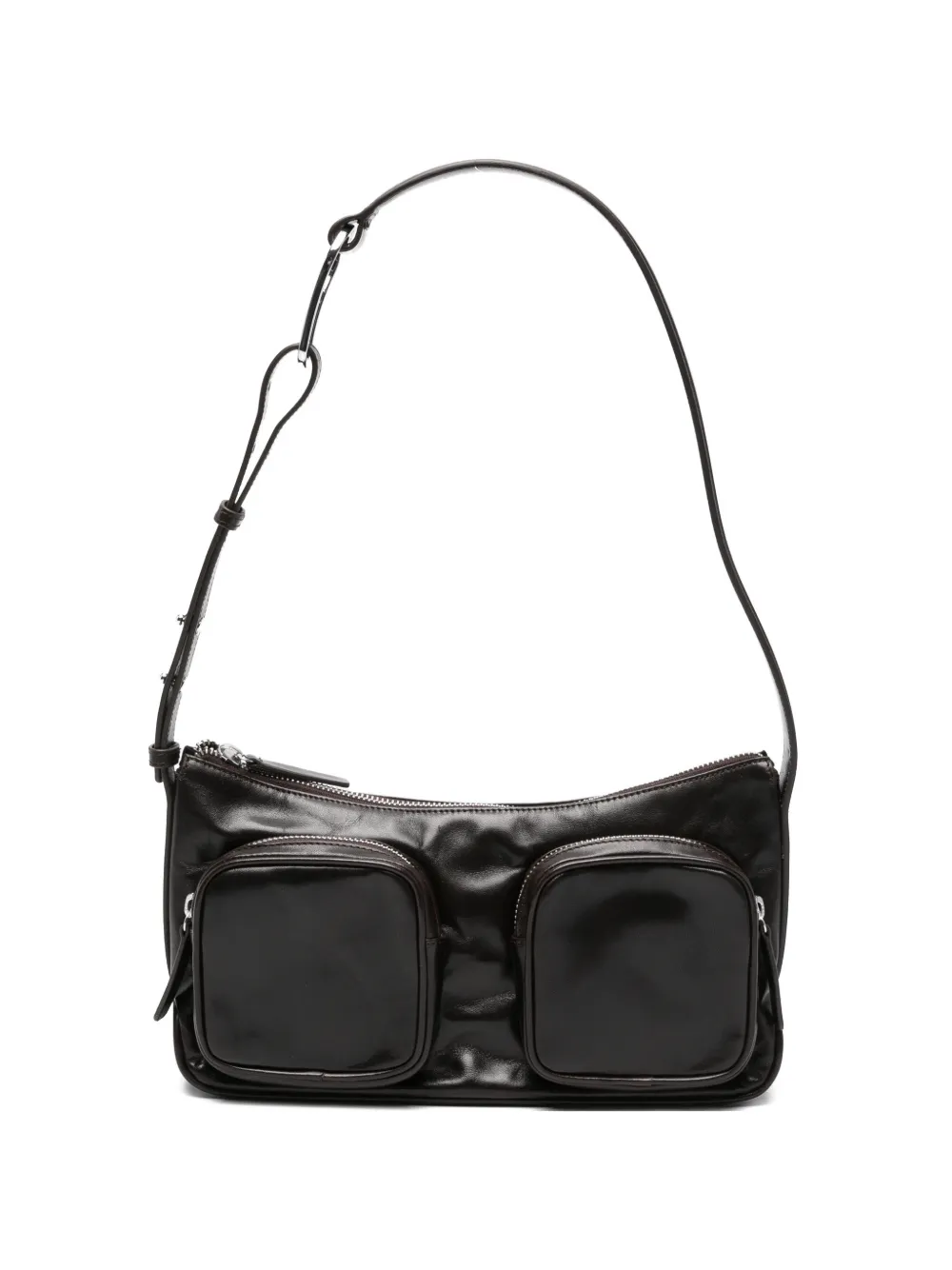 VAGABOND Valence pocket-detail leather shoulder bag - Marrone