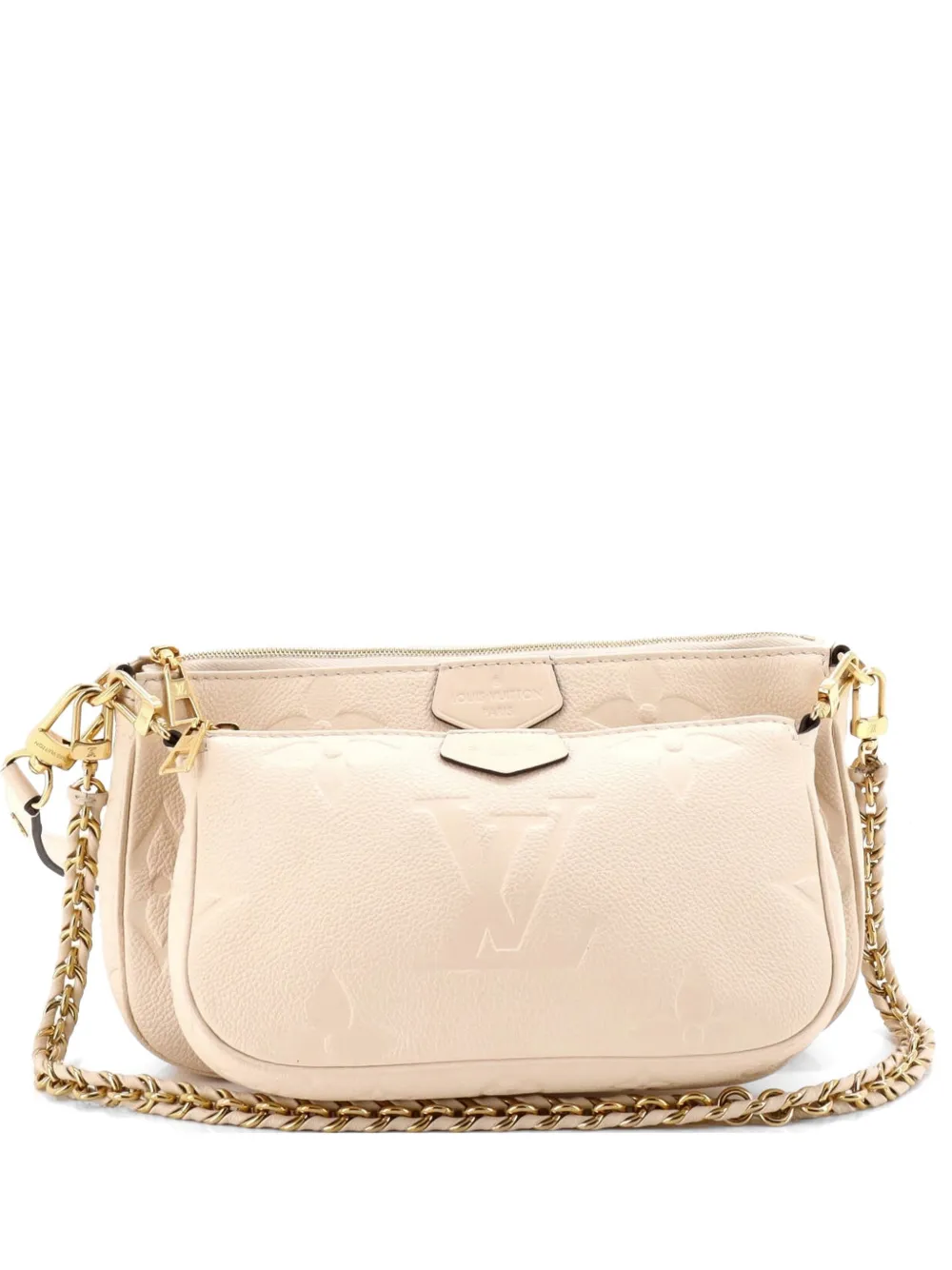 Louis Vuitton Pre-Owned Borsa a tracolla Multi Pochette Accessoires Monogram Giant in pelle Empreinte - Toni neutri