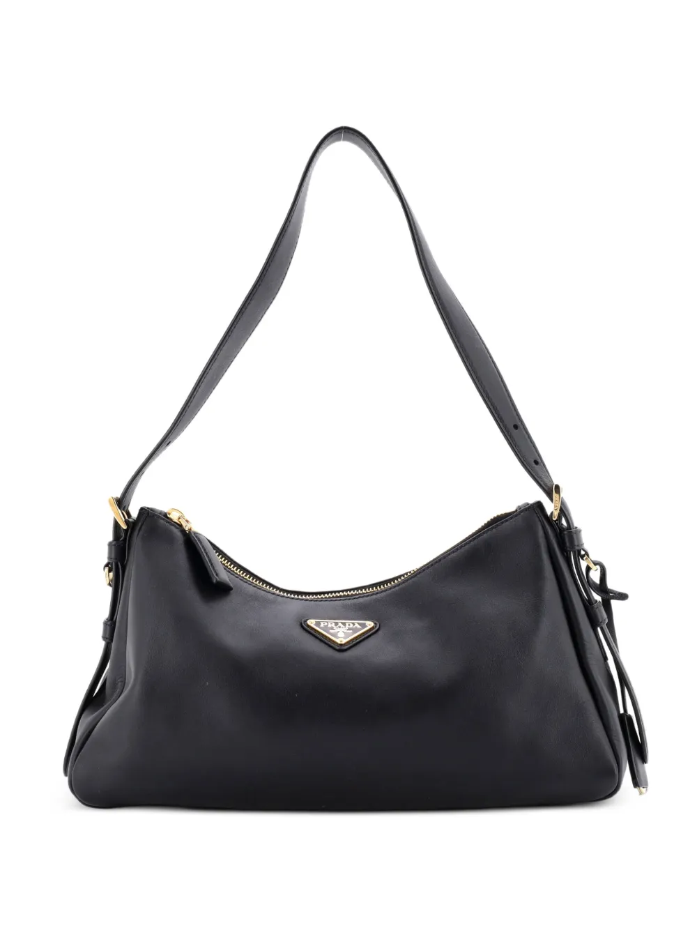 Prada Pre-Owned Aimee Shoulder Bag Leather Medium hobo bag - Schwarz