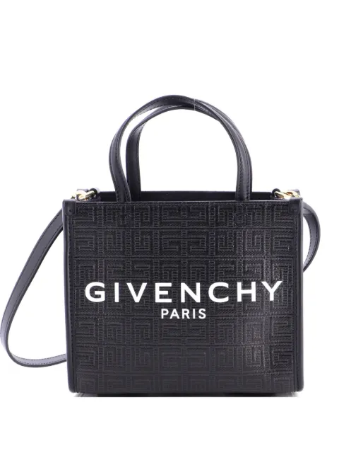 Givenchy Pre-Owned G- 4G Embossed Coated Canvas Mini tote bag