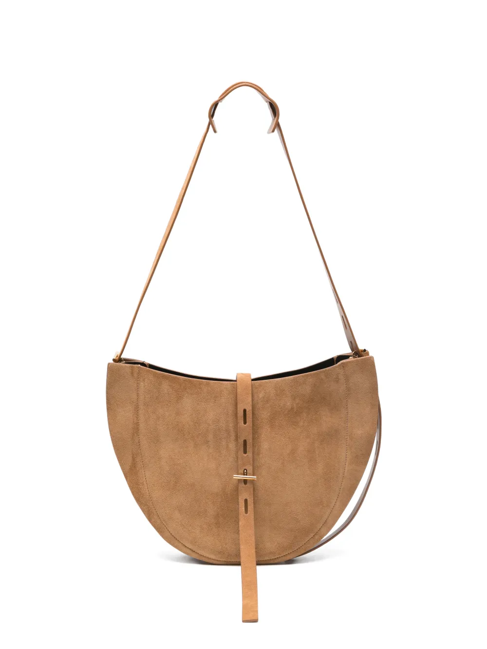 MINOBOSSI Lizzie suede shoulder bag - Toni neutri