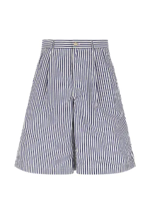 Comme Des Garçons Shirt ストライプ ショートパンツ | ブルー
