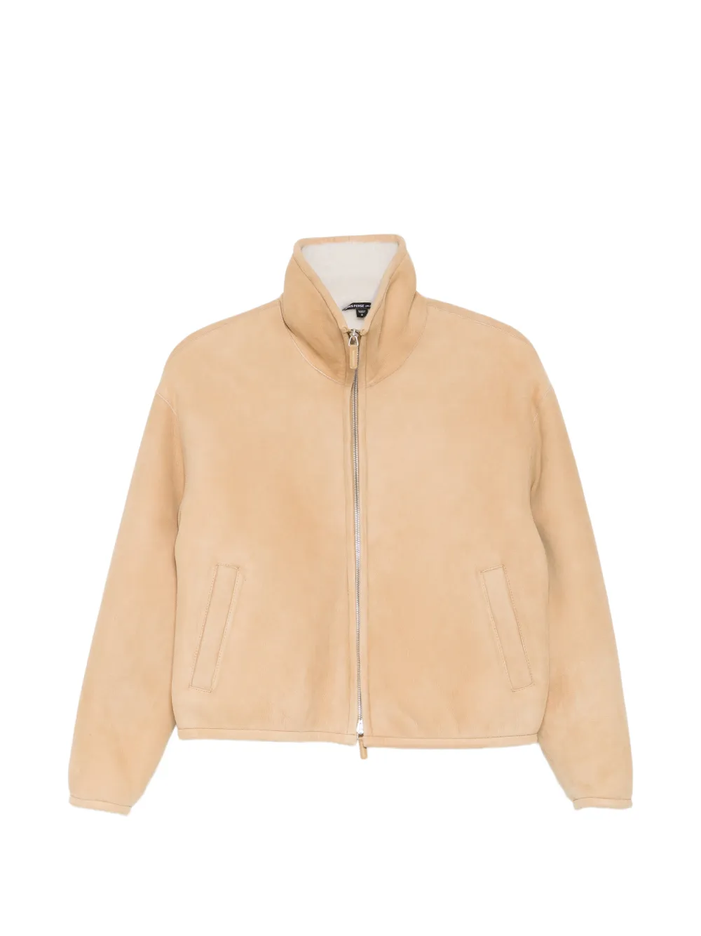 James Perse suede shearling jacket - Toni neutri