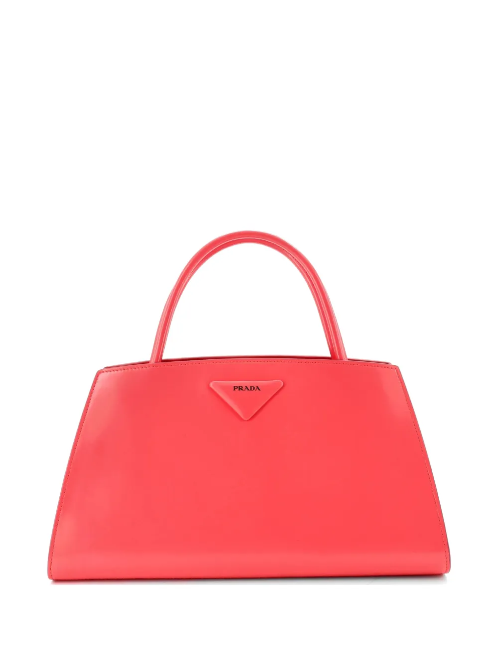 Prada Pre-Owned Architectural Top Handle Bag Spazzolato Leather Large satchel - Rosa