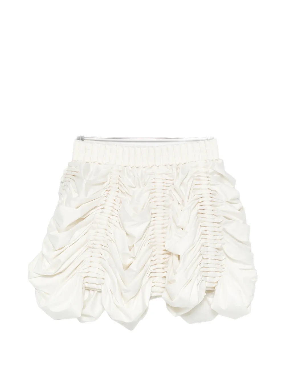 RAXXY draped mini skirt - Toni neutri