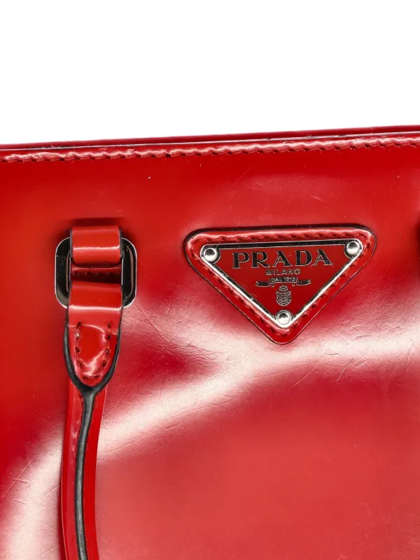 Prada Pre-Owned コンバーチブル トート ブラッシュドレザー スモール