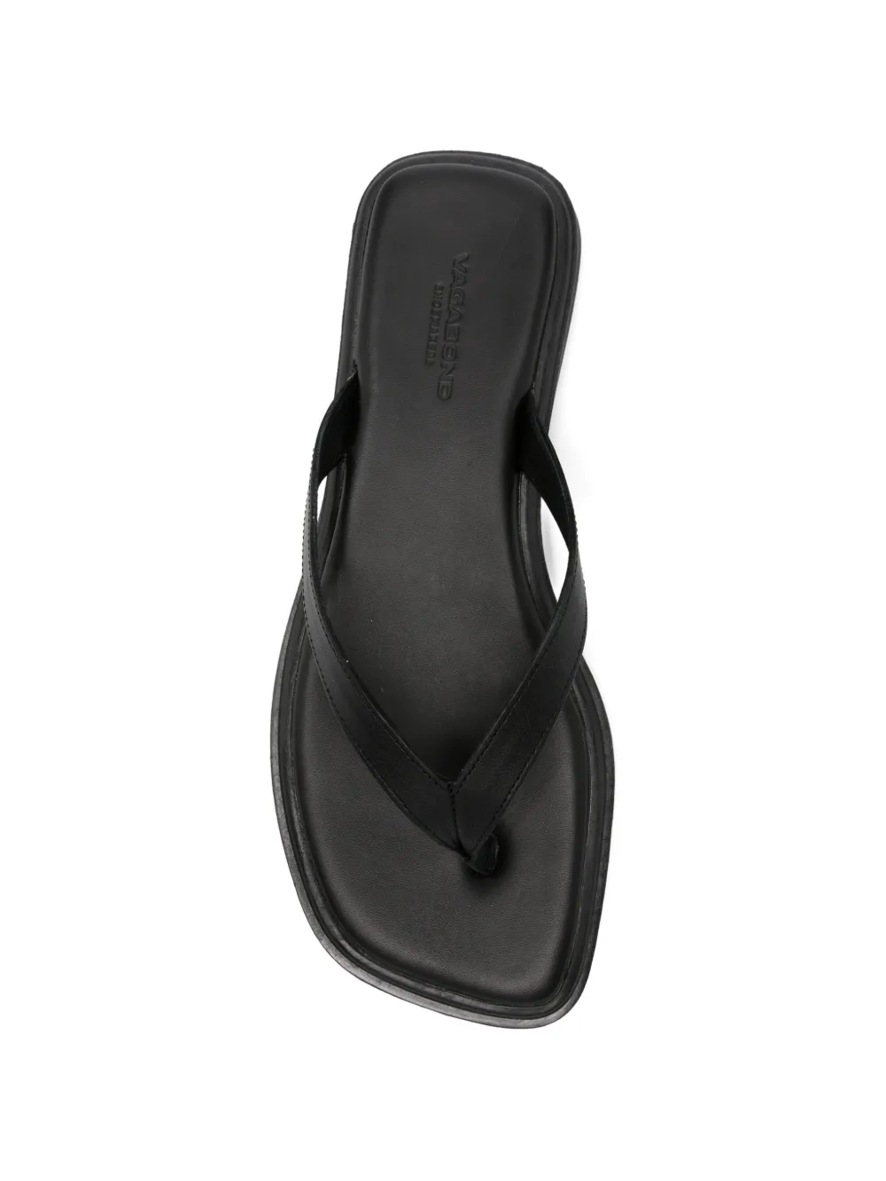 VAGABOND Izzy leather flip-flops Zwart