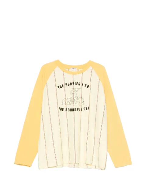 BODE Summertime stripe baseball T-shirt