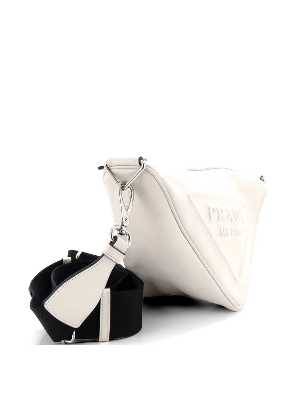 Prada Pre-Owned Bandolera Triangle Logo Zip Mini De Piel Con Relieve ...