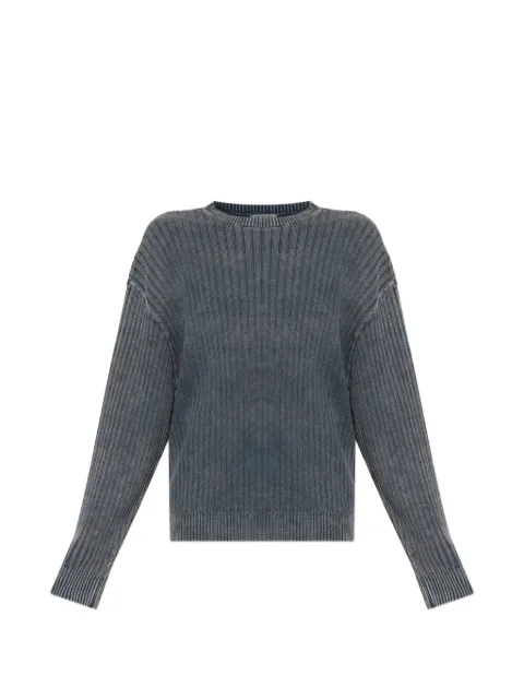 Balenciaga pull côtelé à logo imprimé