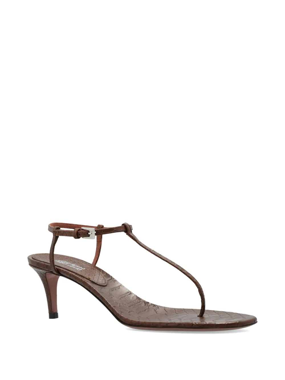 Paris Texas crocodile-effect leather sandals Bruin