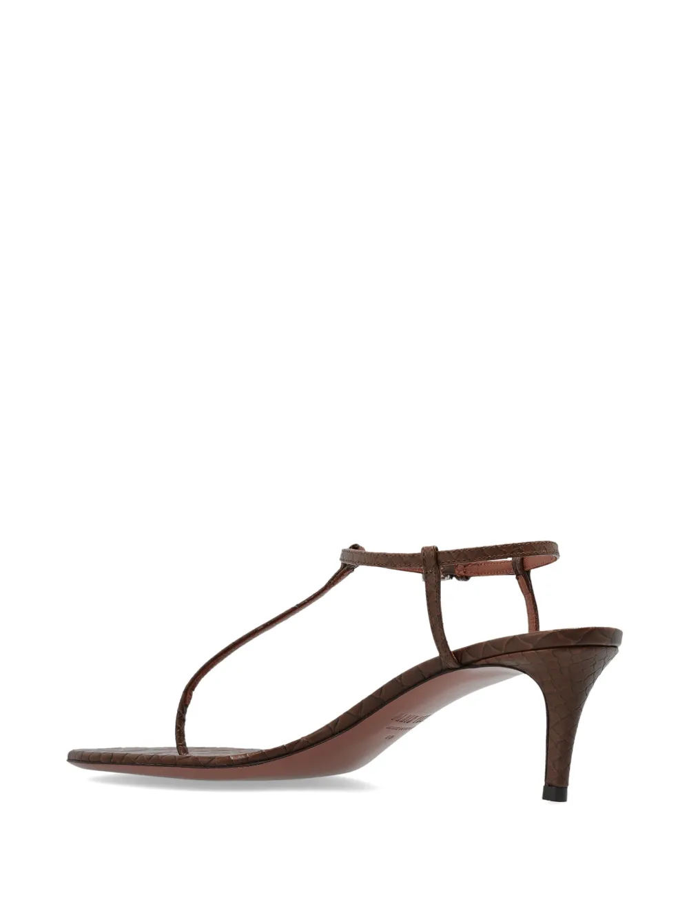 Paris Texas crocodile-effect leather sandals Bruin