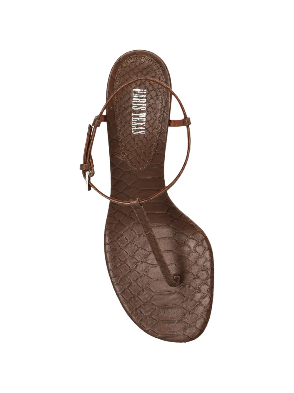 Paris Texas crocodile-effect leather sandals Bruin
