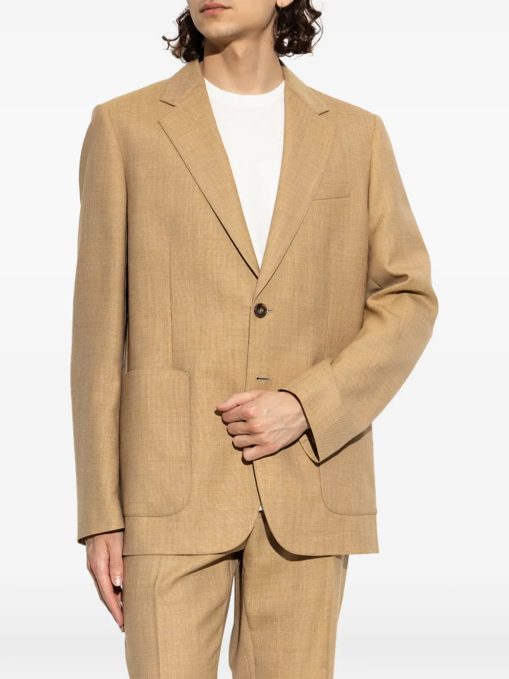 MM6 Maison Margiela Blazer met opgestikte zak Beige