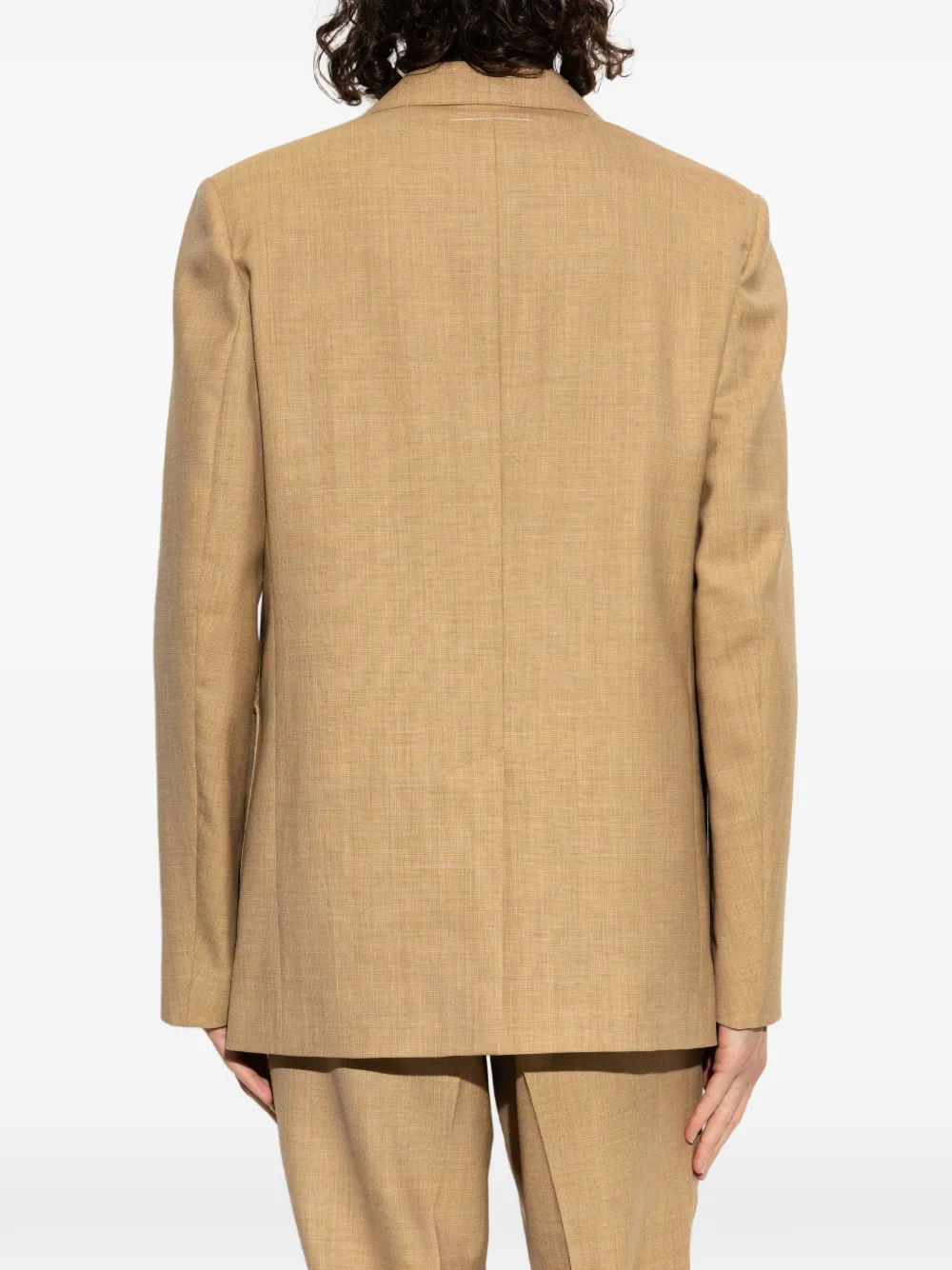 MM6 Maison Margiela Blazer met opgestikte zak Beige