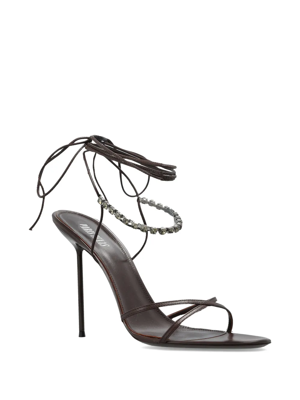 Paris Texas crystal-embellished tie-fastening sandals Bruin