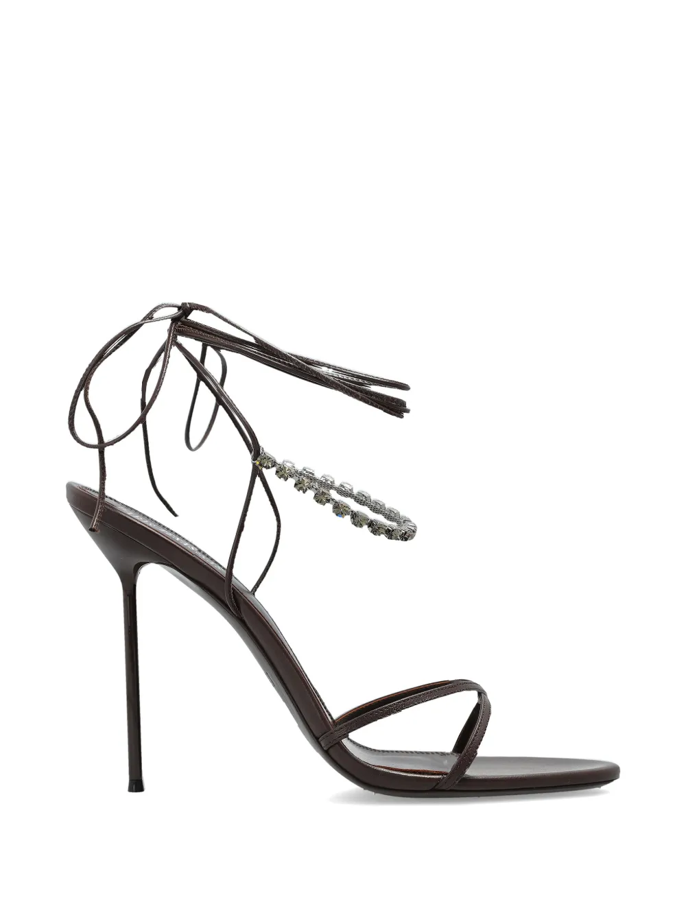 Paris Texas crystal-embellished tie-fastening sandals Bruin