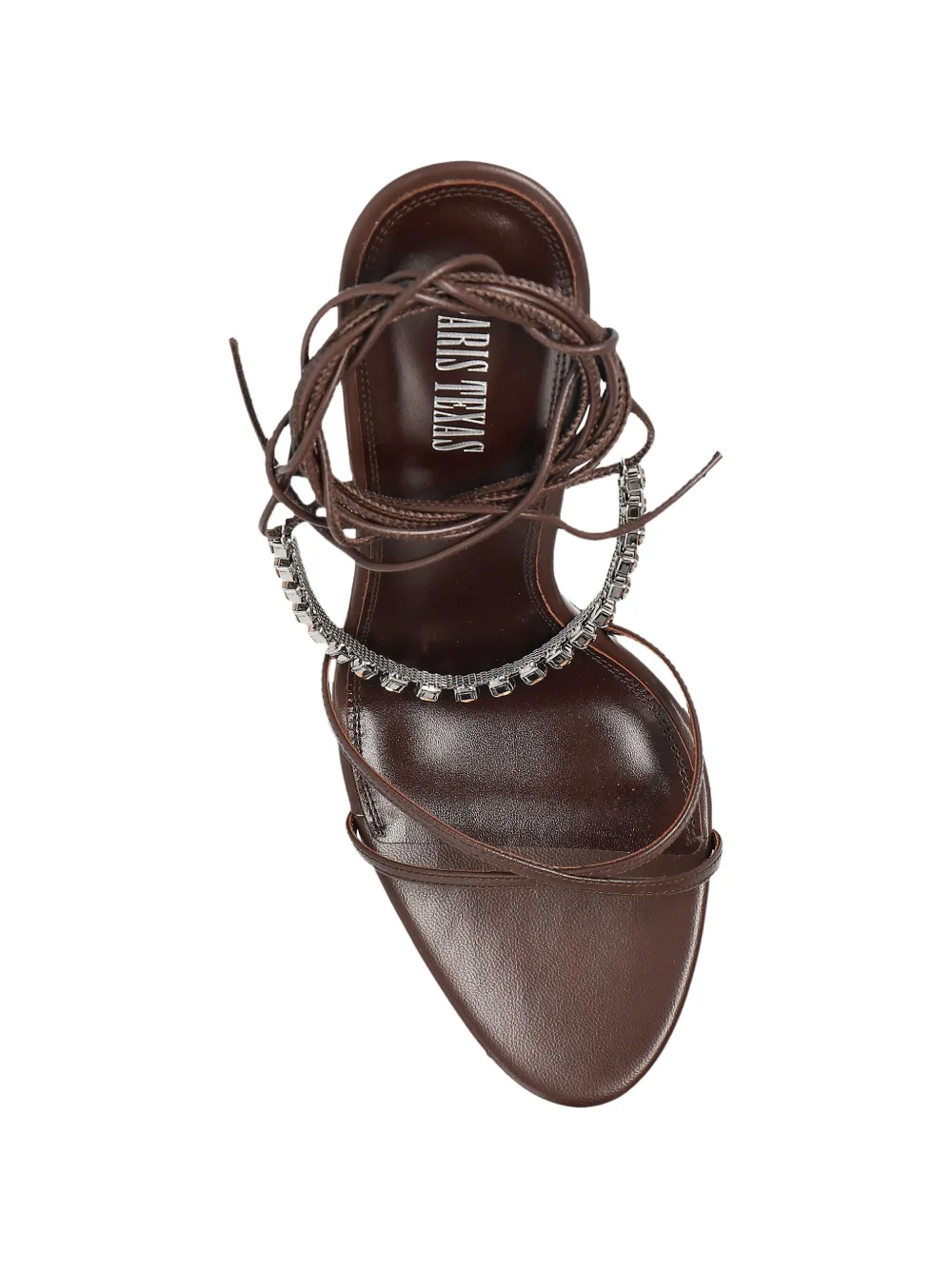 Paris Texas crystal-embellished tie-fastening sandals Bruin