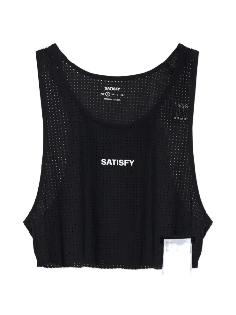 Satisfy Space-O perforated-design tank top