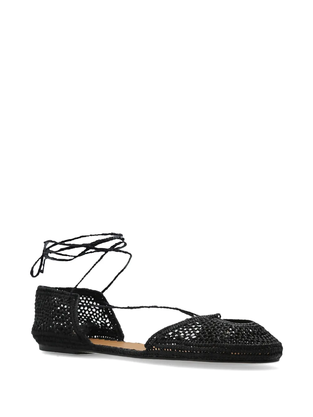 ODISSI Geweven pumps met striksluiting Zwart