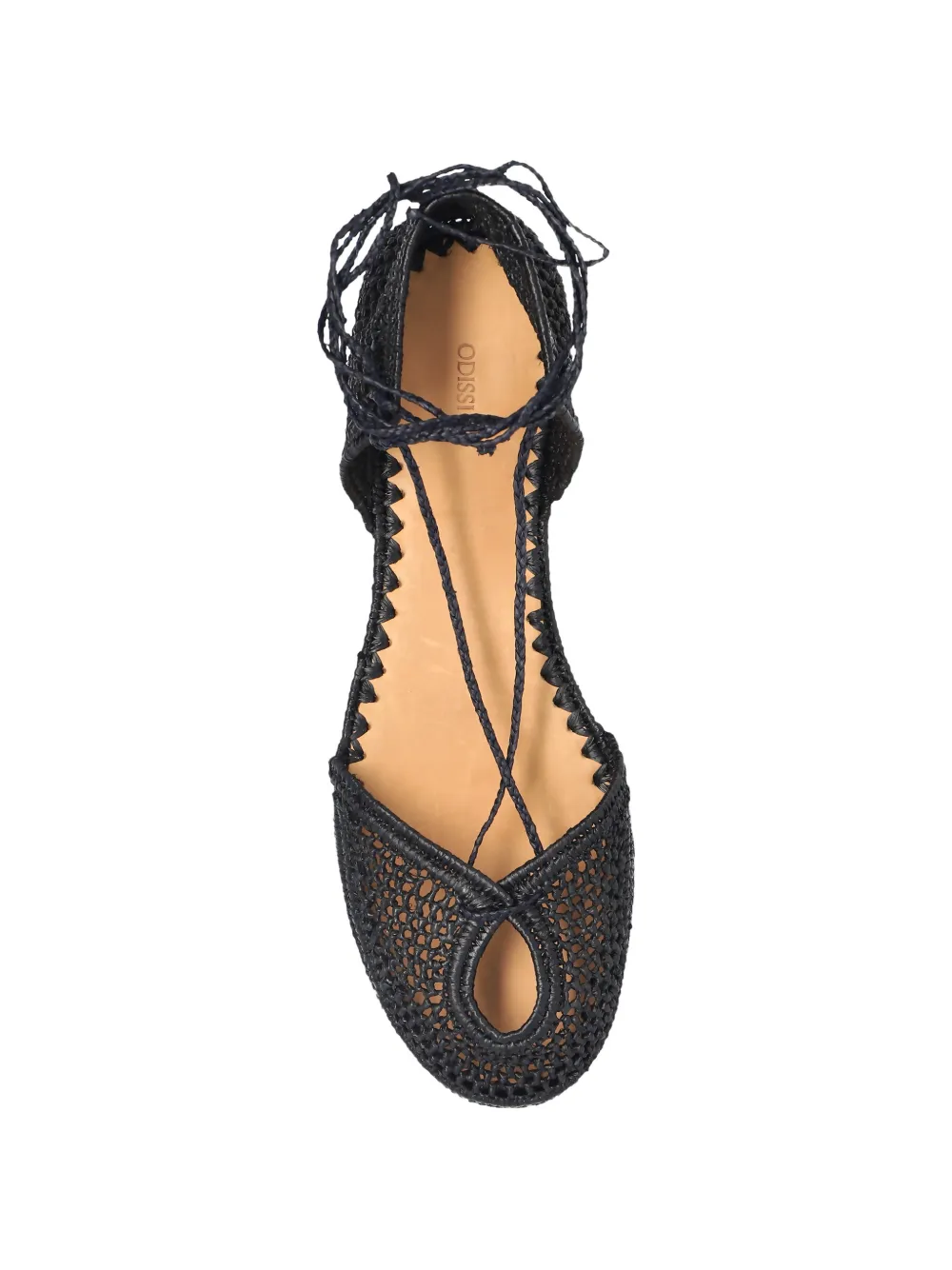 ODISSI Geweven pumps met striksluiting Zwart