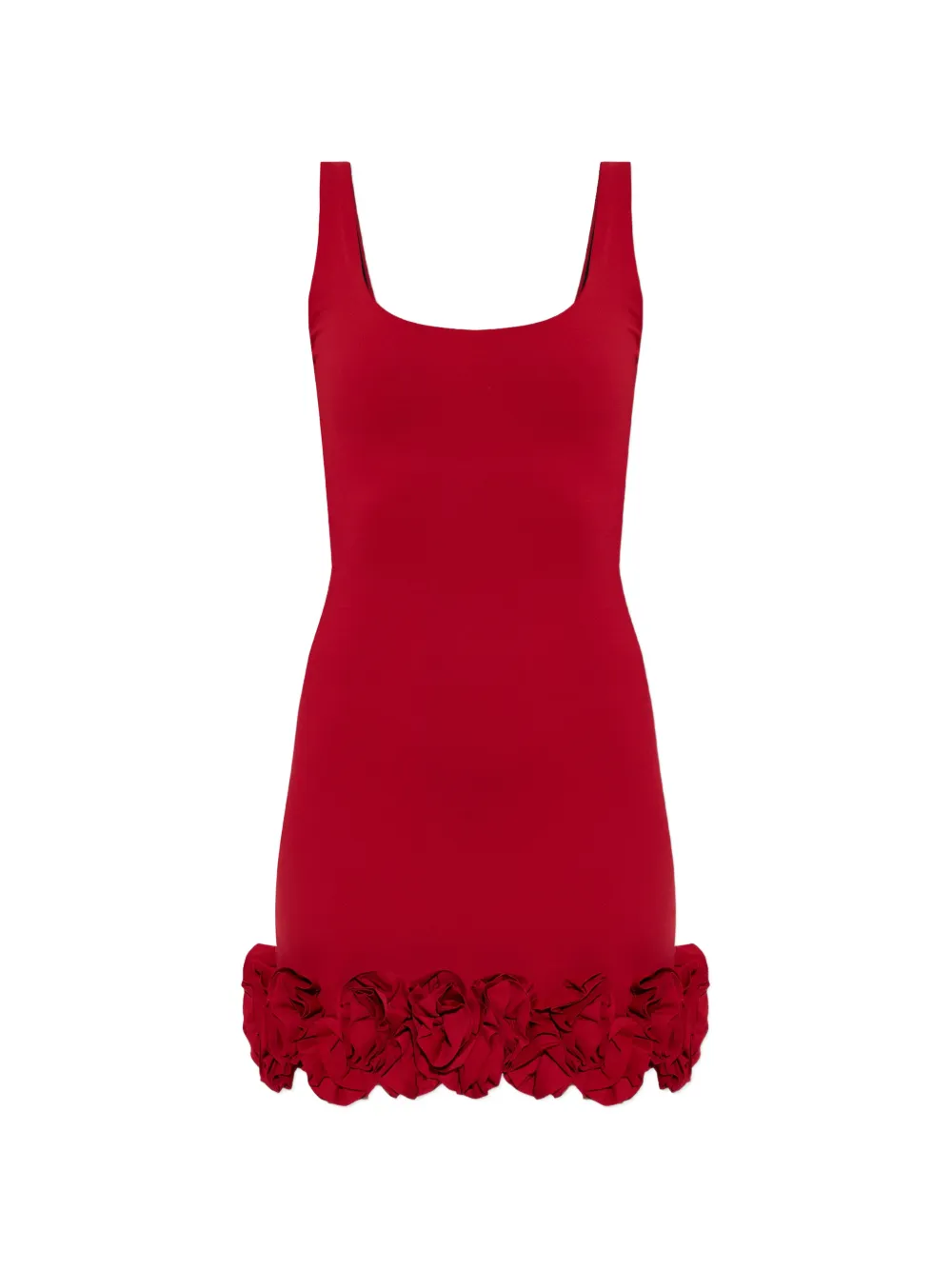 MAIÔ PARIS Begonia floral-appliqué mini dress - Rosso