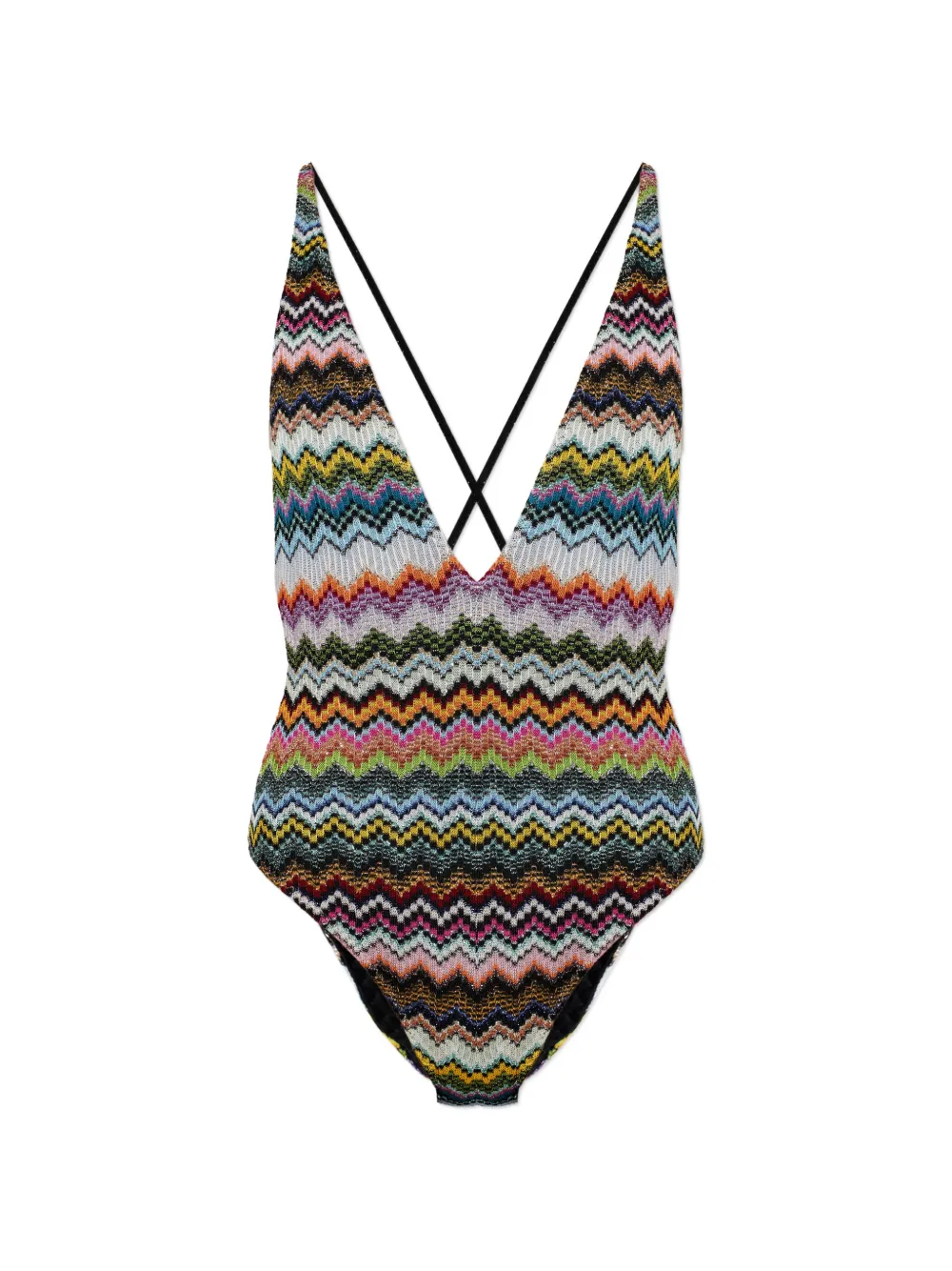 Missoni V-neck swimsuit - Nero