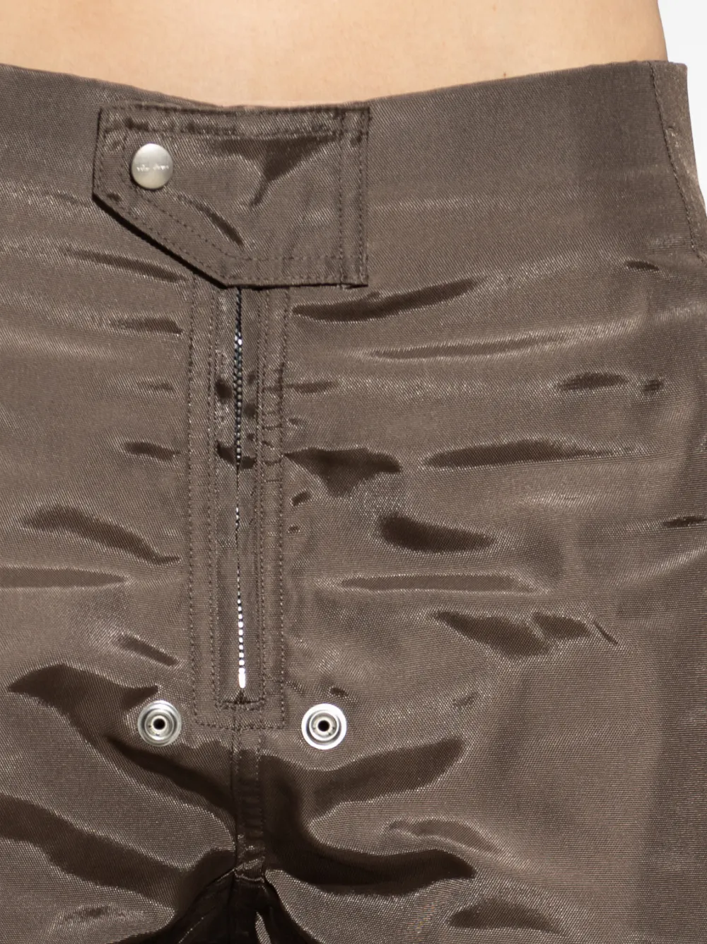Rick Owens Broek met drukknoopdetail Bruin