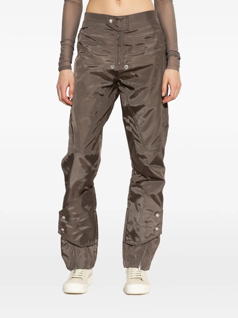 Rick Owens Broek met drukknoopdetail Bruin