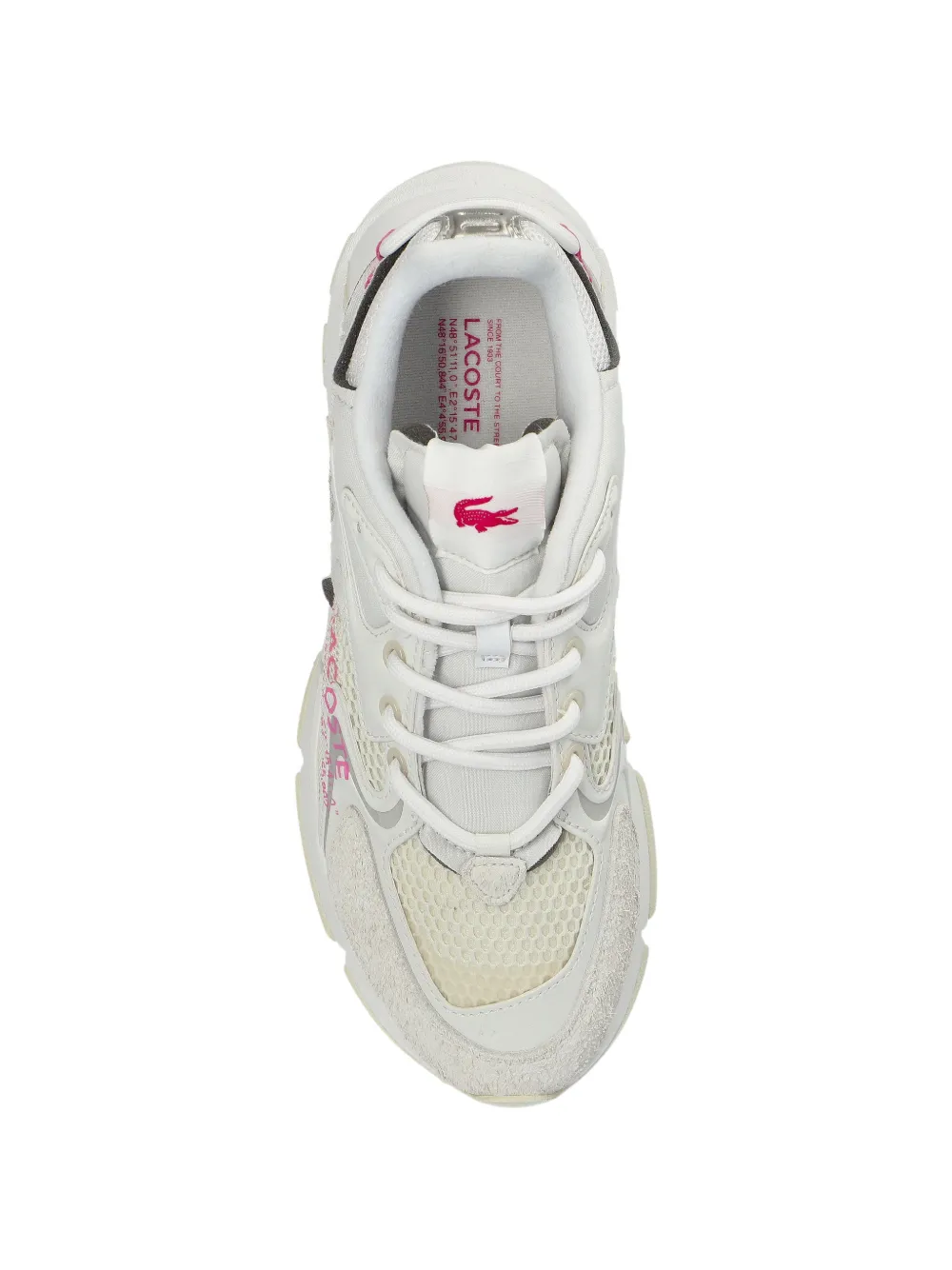 Lacoste L003 Neo mesh-panelled sneakers Wit