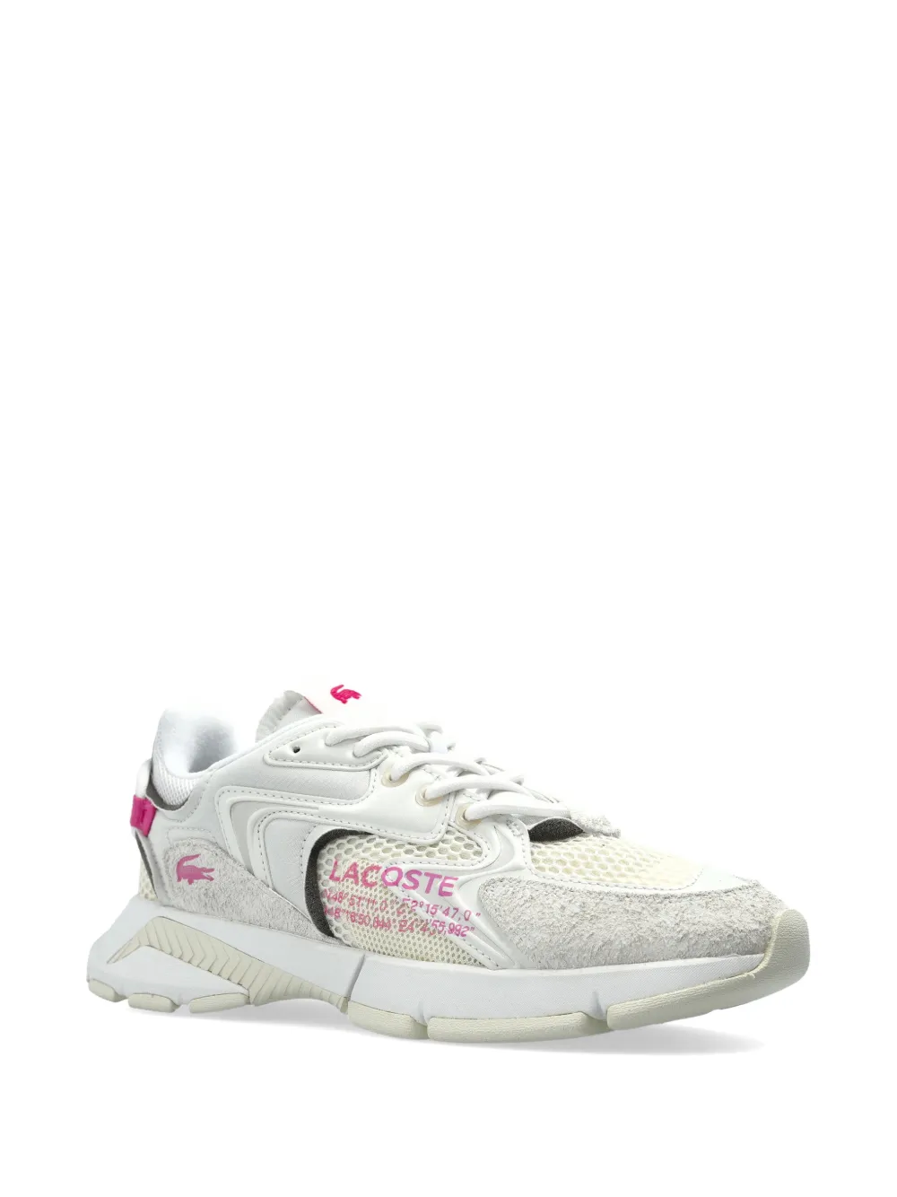 Lacoste L003 Neo mesh-panelled sneakers Wit