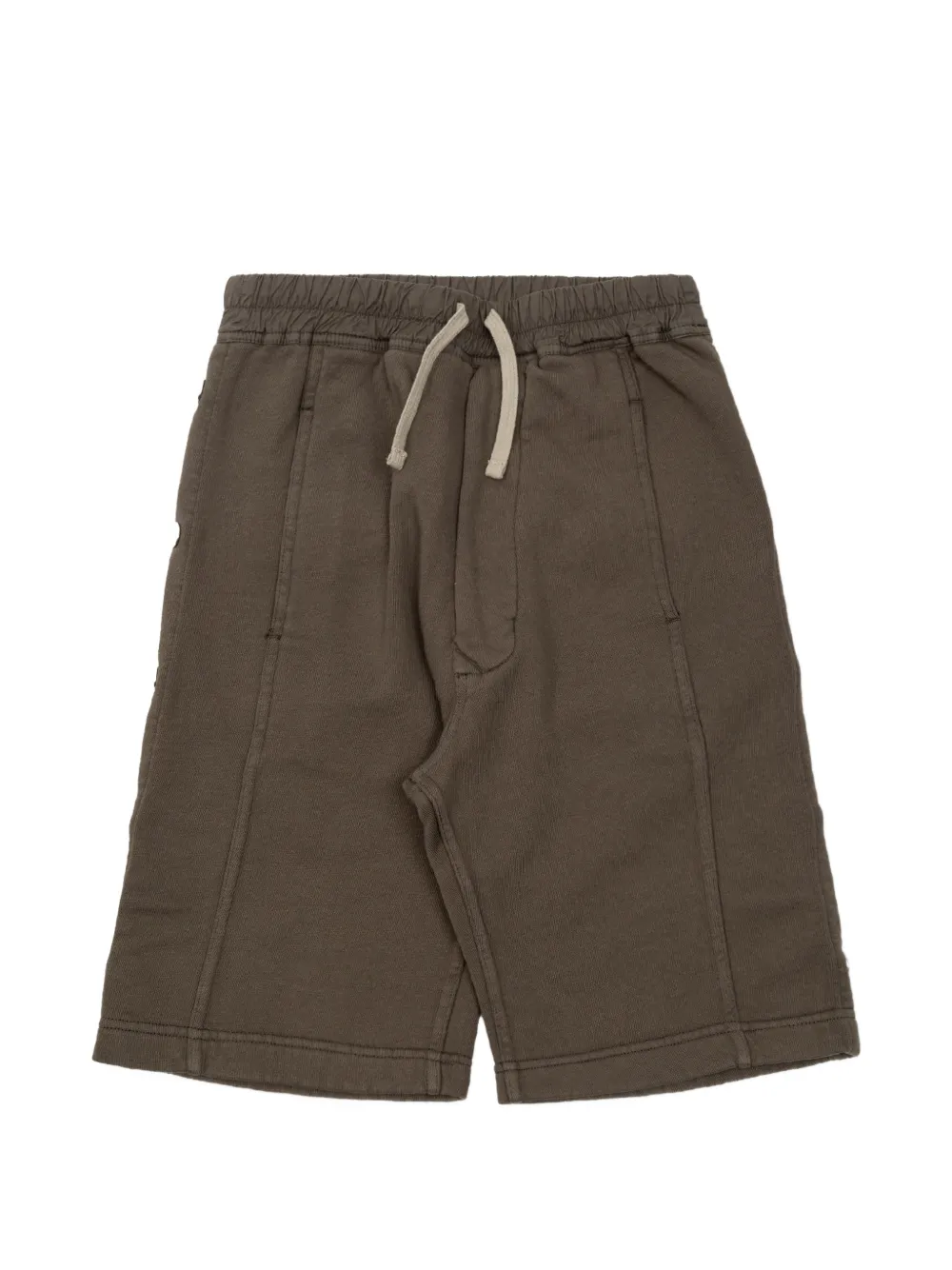 Rick Owens Kids press-stud drawstring shorts - Marrone