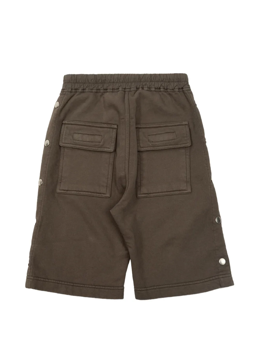 Rick Owens Kids Shorts met drukknopen en trekkoord Bruin