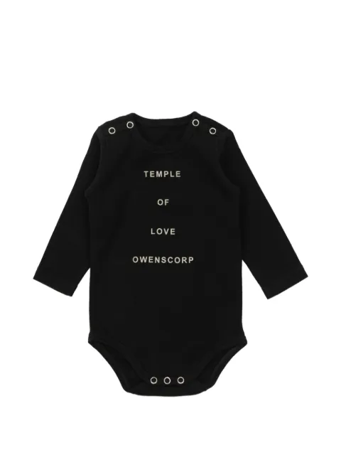 Rick Owens Kids боди с длинными рукавами и надписью