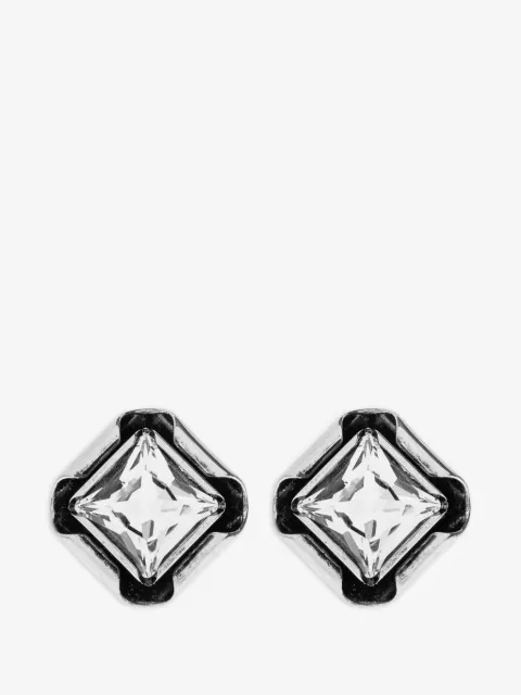 Givenchy Deconstructed Crystals crystal-embellished square earrings