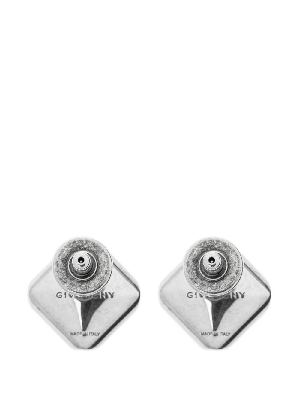  Givenchy Pendientes Deconstruidos Con Cristales - Plateado 