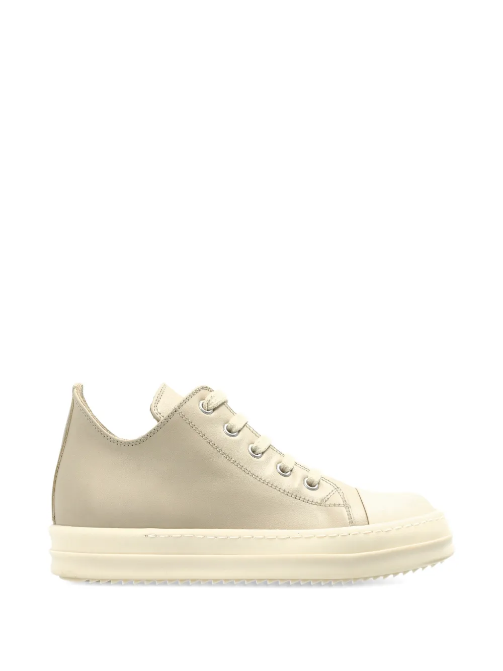 Rick Owens Kids low-top leather sneakers Beige