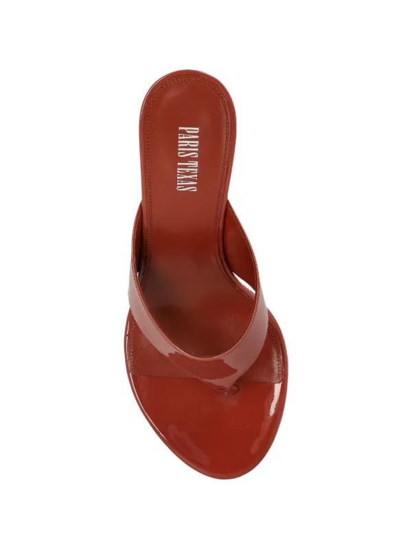 Paris Texas Lidia patent-leather Sandals | Brown | FARFETCH