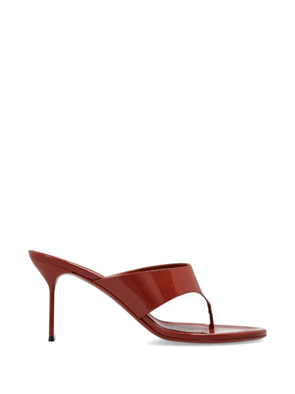 未使用 Paris Texas Lidia リディア ミュール 38サイズ Paris Texas Lidia patent-leather Sandals | Brown | FARFETCH