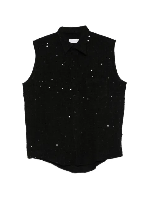 Ernest W. Baker sequin-embellished sleeveless shirt