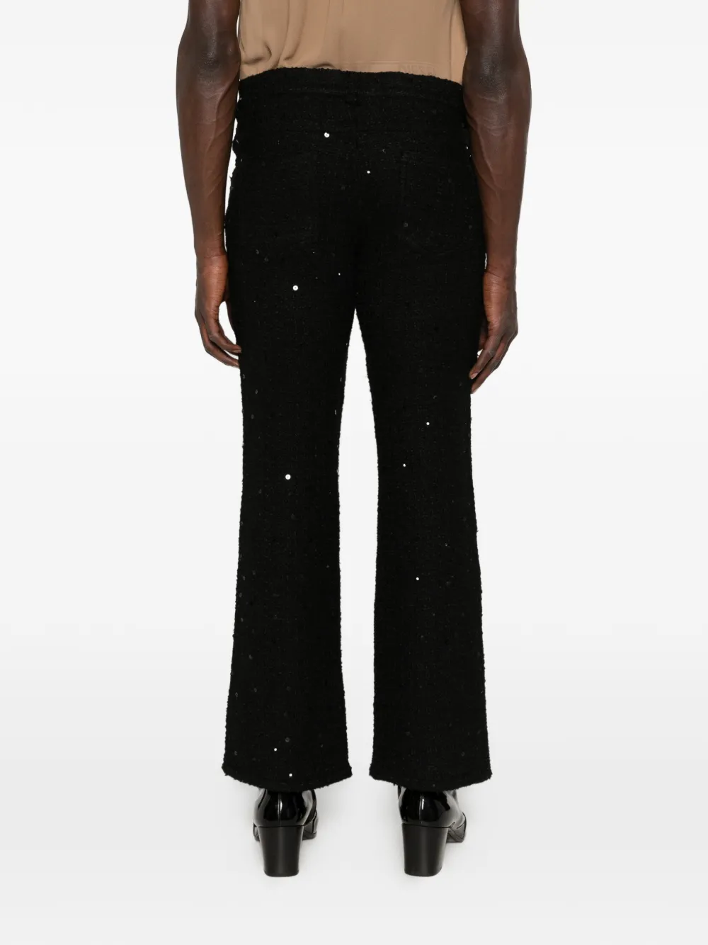 Ernest W. Baker Bouclé broek met pailletten Zwart