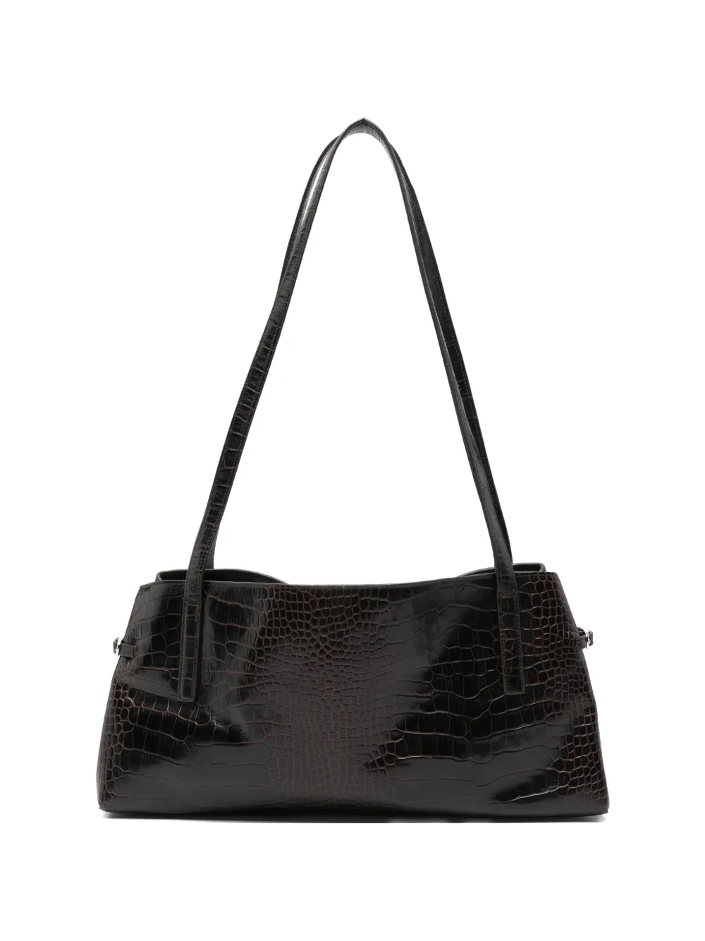 VAGABOND mini Cannes croc-effect leather shoulder bag - Marrone