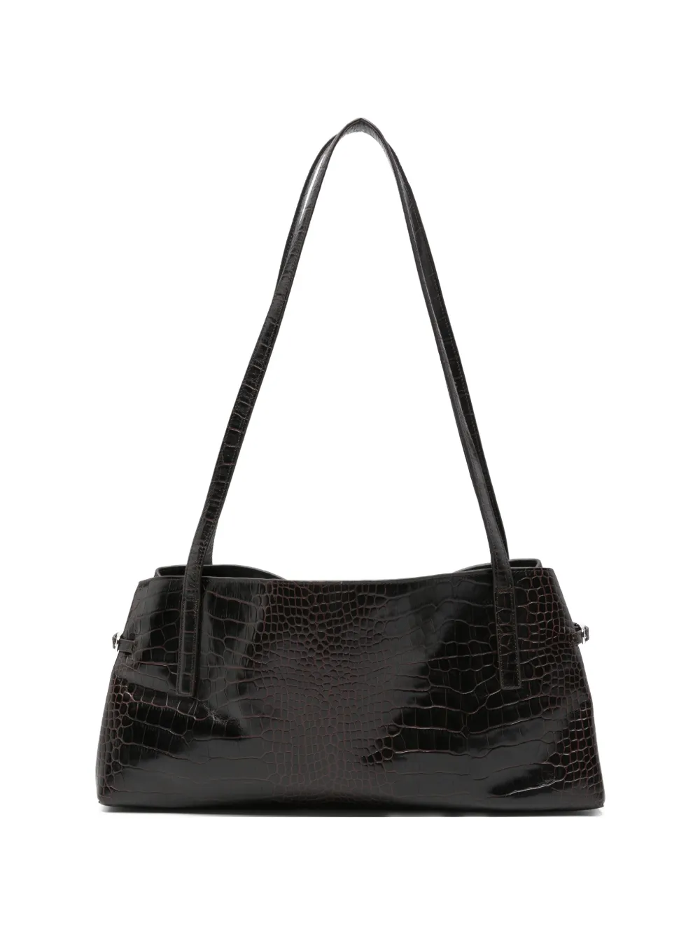 VAGABOND mini Cannes croc-effect leather shoulder bag - Marrone