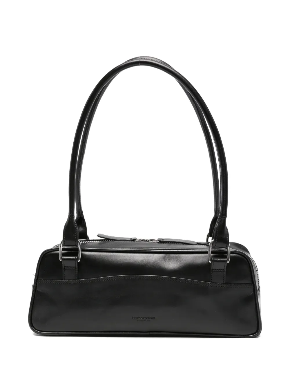 VAGABOND mini Nomi logo-debossed leather shoulder bag - Nero