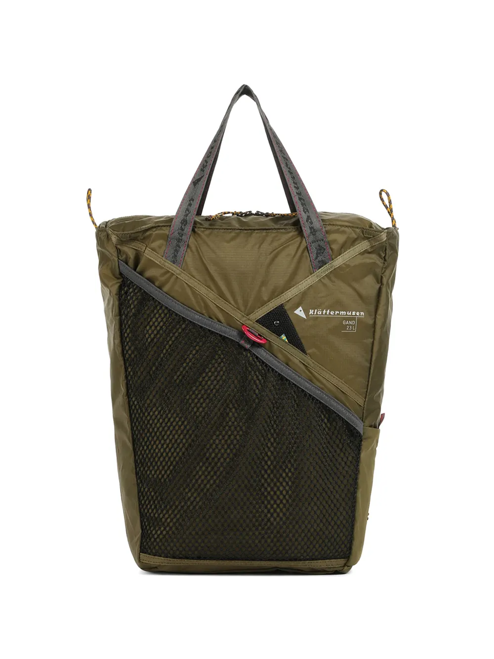 Klättermusen Gand Bag mesh-panel backpack - Verde