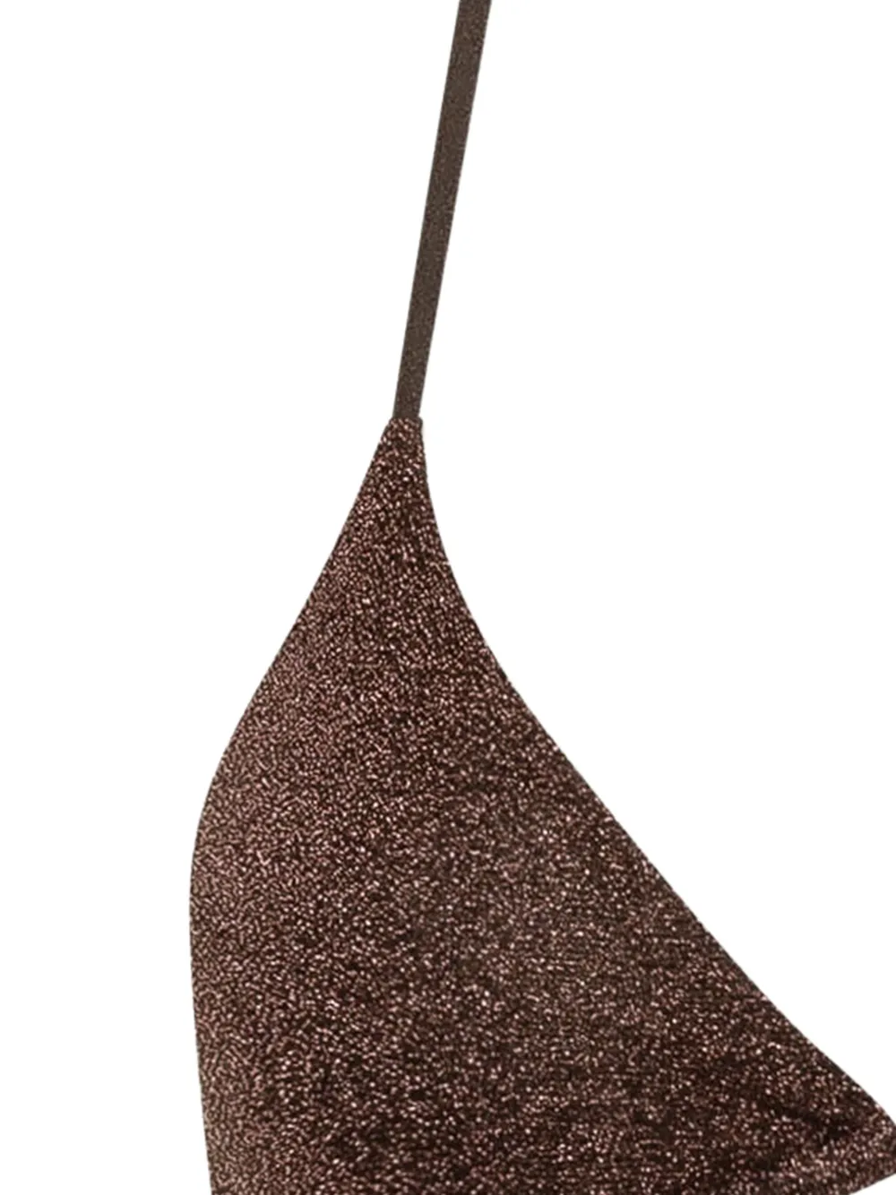 Sundek Jennifer triangel bikinitop met glitter Bruin