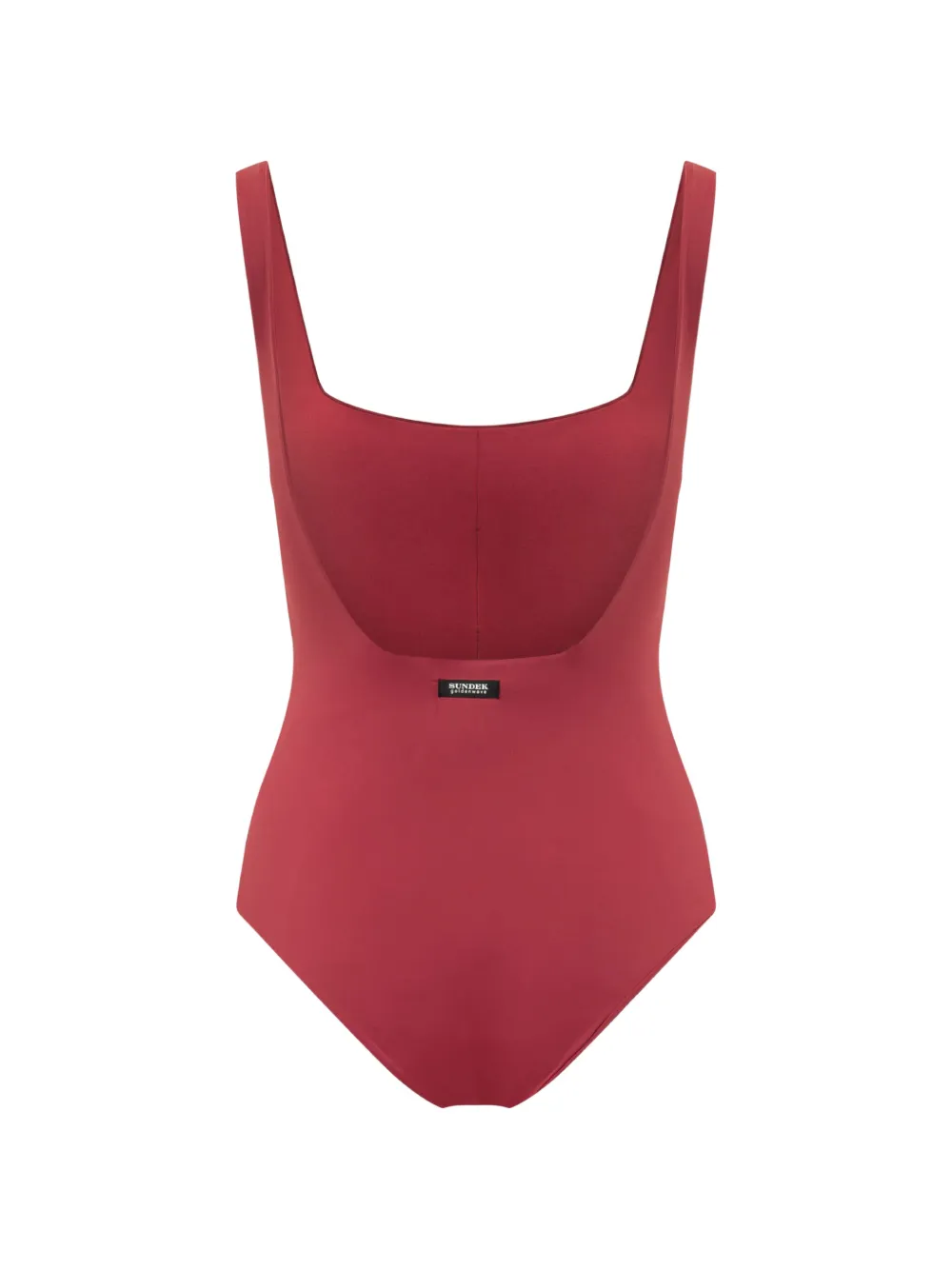Sundek Cina badpak met diepe ronde hals Rood